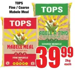 Boxer Superstores Tops Fine/ Coarse Mabele Meal offer