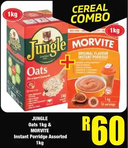 Boxer Superstores Jungle Oats & Morvite Instant Porridge Assorted offer