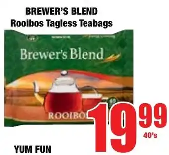Boxer Superstores Brewer's Blend Rooibos Tagless Teabags offer