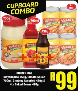 Boxer Superstores Golden Ray Mayonnaise, Tomato Sauce, Chutney Assorted & Baked Beans offer