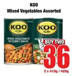 Boxer Superstores Koo Mixed Vegetables Assorted offer