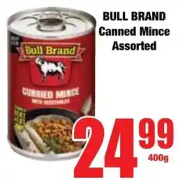 Boxer Superstores Bull Brand Canned Mince Assorted offer