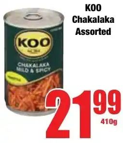Boxer Superstores Koo Chakalaka Assorted offer