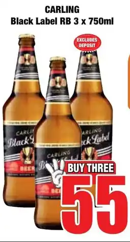 Boxer Superstores Carling Black Label RB offer