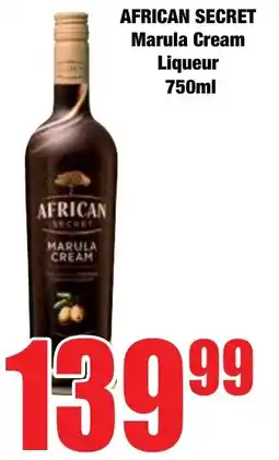 Boxer Superstores African Secret Marula Cream Liqueur offer