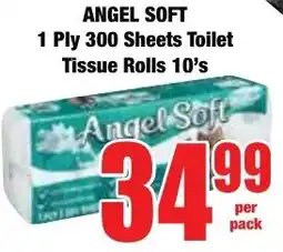 Boxer Superstores Angel Soft 1 Ply 300 Sheets Toilet Tissue Rolls offer