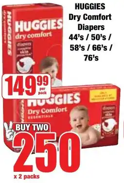Boxer Superstores Huggies Dry Comfort Diapers offer