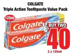 Boxer Superstores Colgate Triple Action Toothpaste Value Pack offer