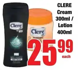 Boxer Superstores Clere Cream/ Lotion offer