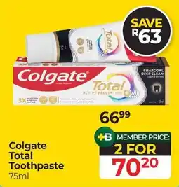 Dis-Chem Colgate Total Toothpaste offer