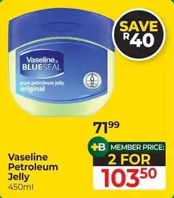 Dis-Chem Vaseline Petroleum Jelly offer