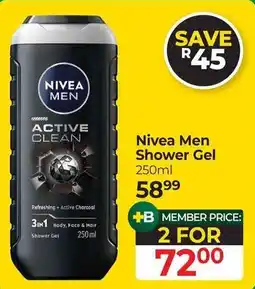 Dis-Chem Nivea Men Shower Gel offer
