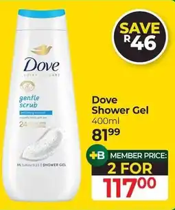 Dis-Chem Dove Shower Gel offer