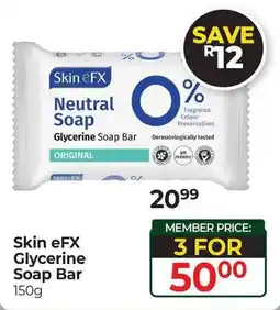 Dis-Chem Skin eFX Glycerine Soap Bar offer
