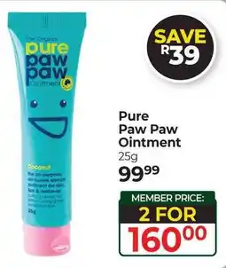 Dis-Chem Pure Paw Paw Ointment offer