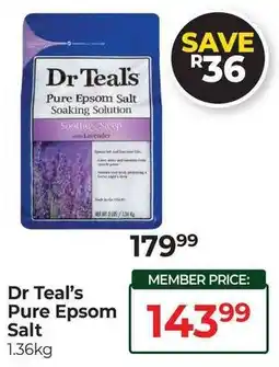 Dis-Chem Dr Teal's Pure Epsom Salt offer