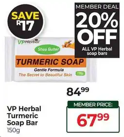 Dis-Chem VP Herbal Turmeric Soap Bar offer