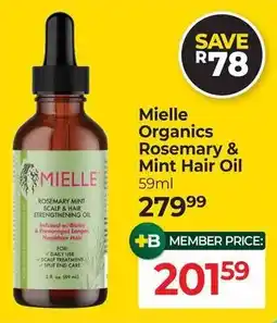 Dis-Chem Mielle Organics Rosemary & Mint Hair Oil offer