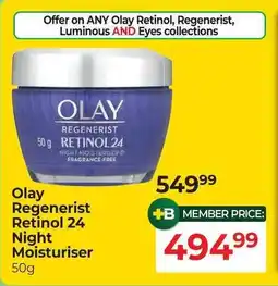 Dis-Chem Olay Regenerist Retinol 24 Night Moisturiser offer