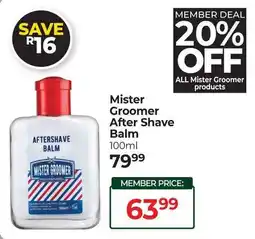 Dis-Chem Mister Groomer After Shave Balm offer