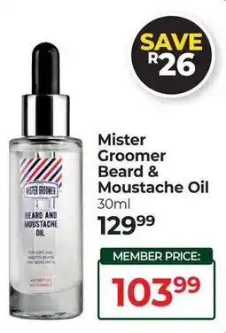 Dis-Chem Mister Groomer Beard & Moustache Oil offer