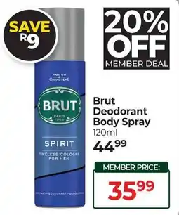 Dis-Chem Brut Deodorant Body Spray offer