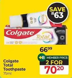 Dis-Chem Colgate Total Toothpaste offer