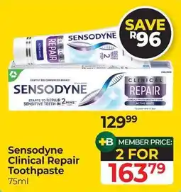Dis-Chem Sensodyne Clinical Repair Toothpaste offer