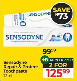 Dis-Chem Sensodyne Repair & Protect Toothpaste offer