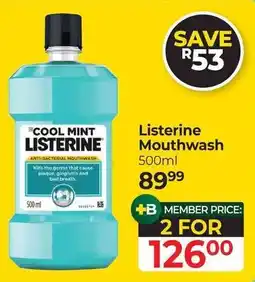 Dis-Chem Listerine Mouthwash offer