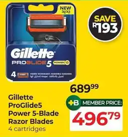 Dis-Chem Gillette ProGlide5 Power 5-Blade Razor Blades offer