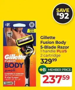 Dis-Chem Gillette Fusion Body 5-Blade Razor offer