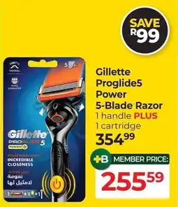 Dis-Chem Gillette Proglide5 Power 5-Blade Razor offer