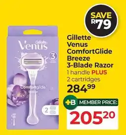 Dis-Chem Gillette Venus ComfortGlide Breeze 3-Blade Razor offer