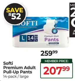 Dis-Chem Softi Premium Adult Pull-Up Pants offer