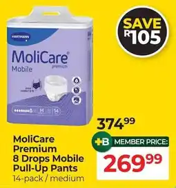 Dis-Chem MoliCare Premium 8 Drops Mobile Pull-Up Pants offer