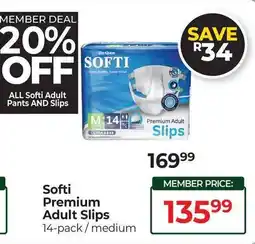 Dis-Chem Softi Premium Adult Slips offer