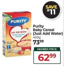 Dis-Chem Purity Baby Cereal offer