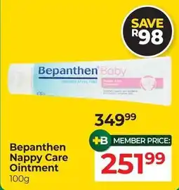 Dis-Chem Bepanthen Nappy Care Ointment offer