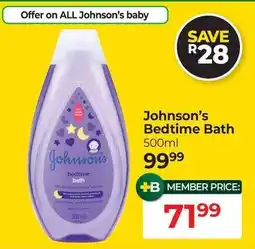 Dis-Chem Johnson's Bedtime Bath offer