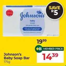 Dis-Chem Johnson's Baby Soap Bar offer