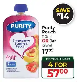 Dis-Chem Purity Pouch or Jar offer