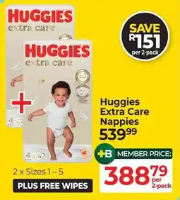 Dis-Chem Huggies Extra Care Nappies offer