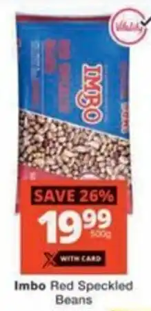 Checkers Imbo Red Speckled Beans offer