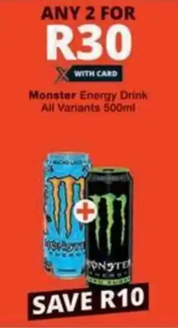 Checkers Monster Energy Drink All Variants offer