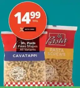 Checkers Mr. Pasta Pasta Shapes All Variants offer