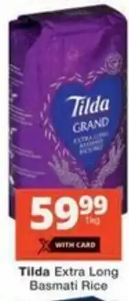 Checkers Tilda Extra Long Basmati Rice offer