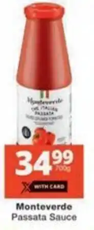 Checkers Monteverde Passata Sauce offer