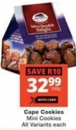 Checkers Cape Cookies Mini Cookies All Variants offer