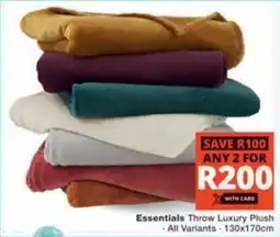 Checkers Essentials Throw Luxury Plush offer